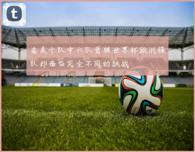 南美十队中六队晋级世界杯欧洲强队却面临完全不同的挑战